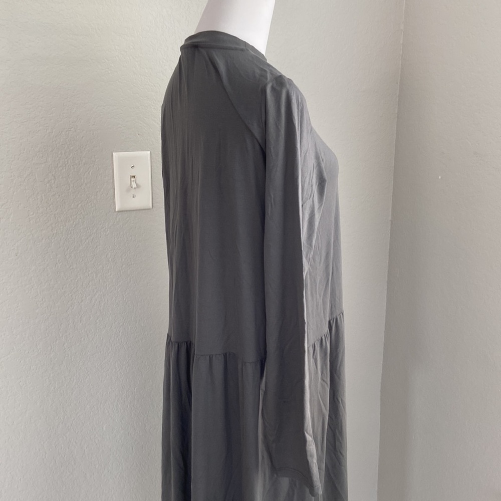 Eileen Fisher crew neck long sleeve Jersey Dress - Picture 5 of 9